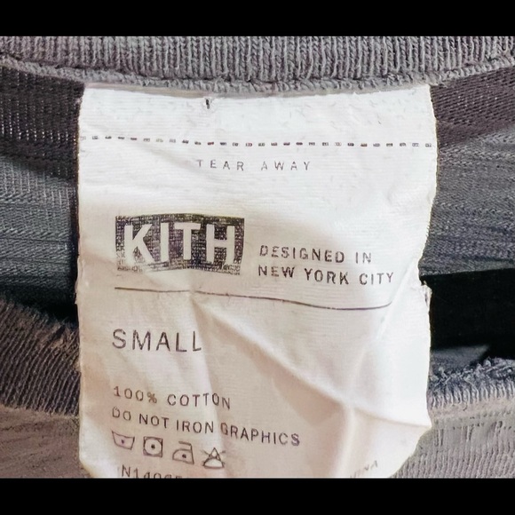 Kith small long sleeve t-shirt grey - Picture 3 of 3